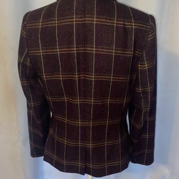Talbots  Plaid Women's Blazer - Picture 4 of 11